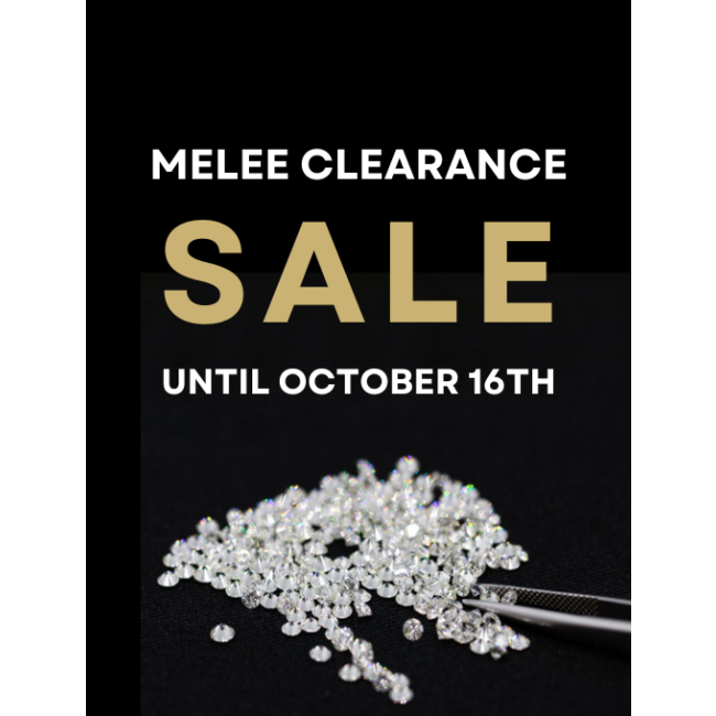MELEE SALE NOW ON — SAVE ON NATURAL & LAB-GROWN MELEE DIAMONDS