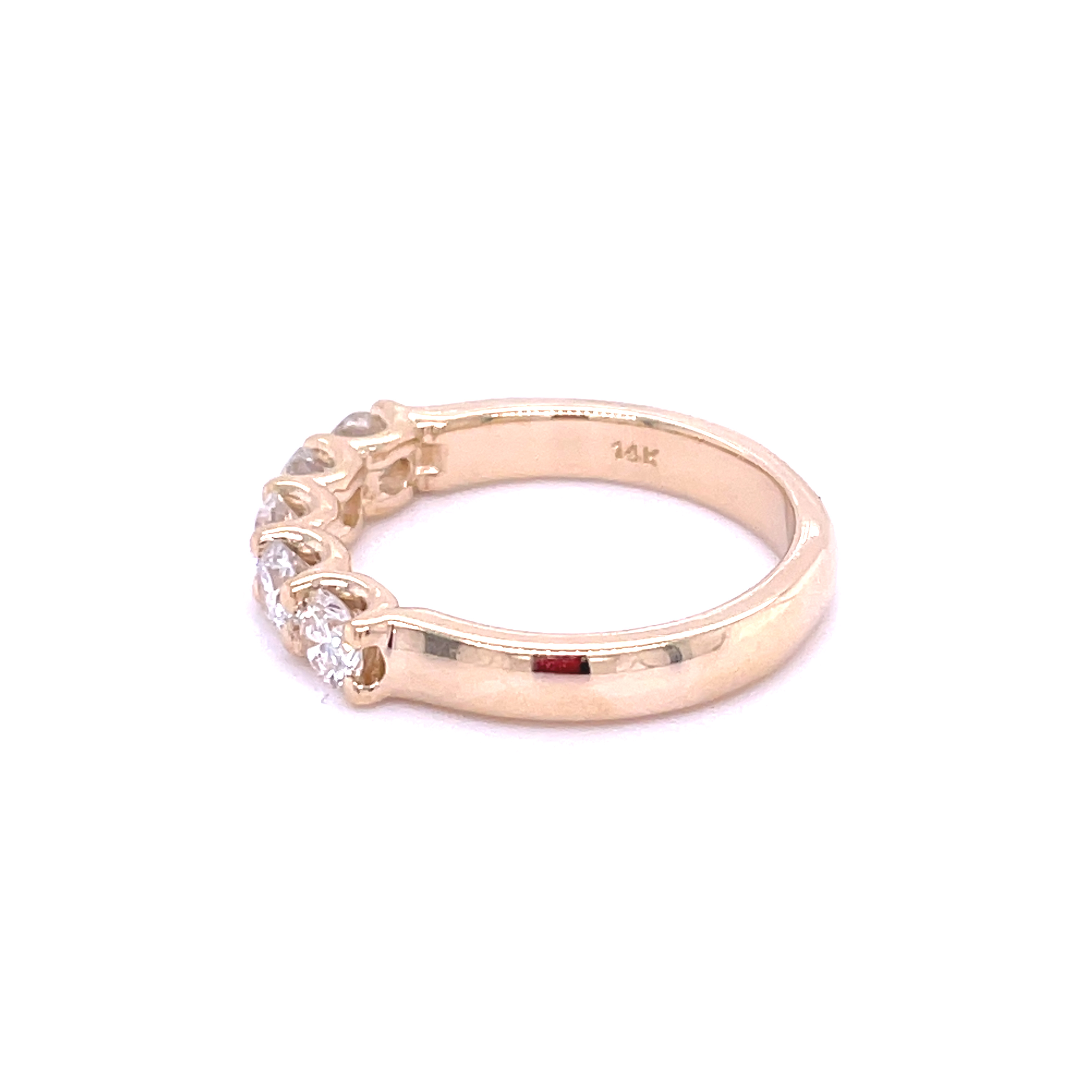 5 Stone U-Prong Diamond Anniversary Band