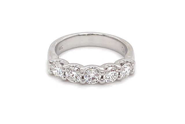 5 Stone U-Prong Diamond Anniversary Band