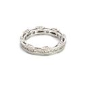 18K White Gold Band with 0.95ctw Diamonds
