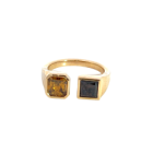 18K Yellow Gold 2.24ctw 2 stone ring