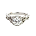 Kirk Kara 18K White Gold 0.61ctw Diamond Semi-Mount