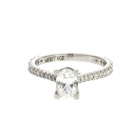 14K White Gold 0.41ctw Semi-Mount