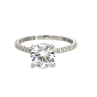 Michael M 18K White Gold 0.24ctw Diamond Semi-Mount