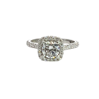 Michael M 18K White Gold 0.40ctw Diamond Semi-Mount
