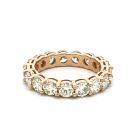14K Yellow Gold 3.46ctw Diamond Eternity band size 7