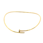 Cartier 18K Yellow Gold Juste un Clou Necklaces .20ctw Diamond Nail Necklace - Small version