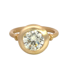 18K Yellow Gold 1.77ct Diamond Solitaire Ring GIA 2235685455 Round 1.77 NVVS2 VGGDVG Medium