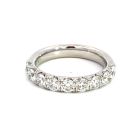14K White Gold 1/3ctw Diamond Band LAB DIAMONDS