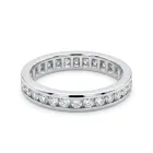 Platinum 1/1ctw Diamond Eternity Band