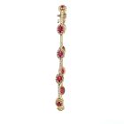 14K Yellow Gold 1.74ctw Diamond 2.84ctw Ruby Bracelet