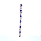 14K Yellow Gold 1.55ctw Diamond 3.91ctw Sapphire Bracelet