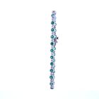 14K White Gold .55ctw Diamond 2.42ctw Emerald Bracelet