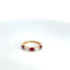14k Yellow Gold .49ctw Diamond .94ctw Ruby Rings