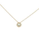 14K Yellow Gold .53ct Diamond Solitaire Pendant GIA 2235685303 Round .53 NVS1 EXEXEX None
