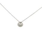 14K White Gold 1.02ct Diamond Solitaire Slide Pendant
