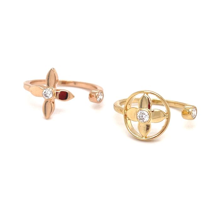 18K Yellow/Rose Gold Diamond Ring Set with 0.34ctw Diamonds 18K Yellow/Rose Gold Diamond Ring Set with 0.34ctw Diamonds