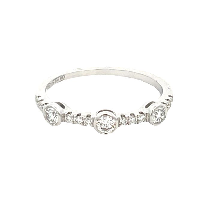 18K White Gold 0.36 CT Diamond Fashion Ring 18K White Gold 0.36 CT Diamond Fashion Ring