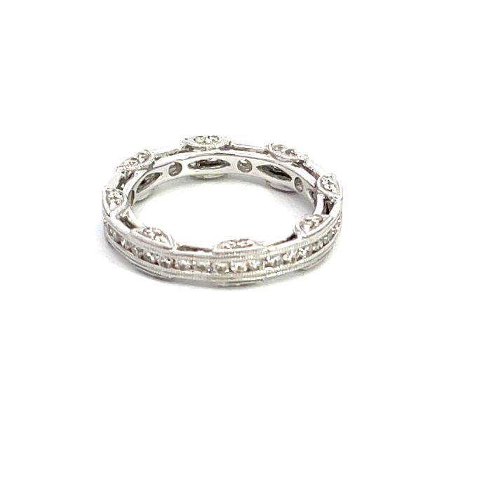 18K White Gold Band with 0.90ctw Diamonds 18K White Gold Band with 0.90ctw Diamonds