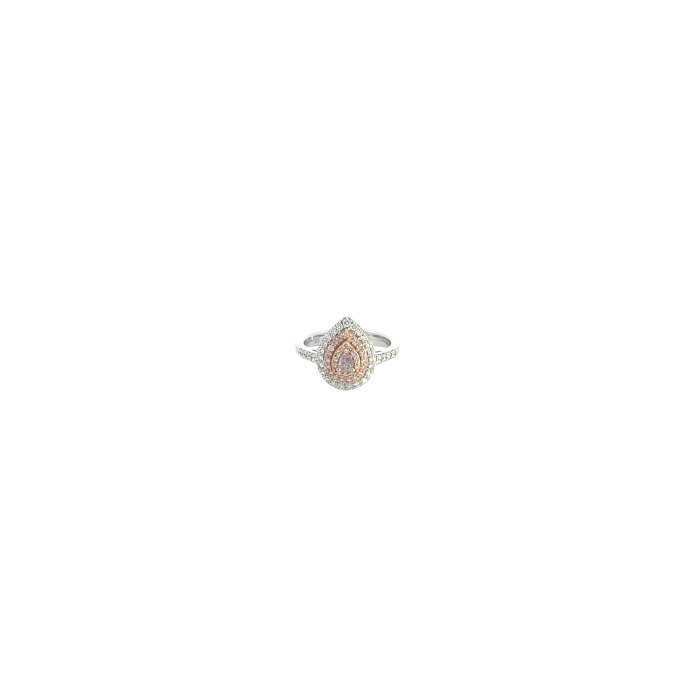 18K White & Rose Gold Ring with 0.70ctw Diamonds 18K White & Rose Gold Ring with 0.70ctw Diamonds