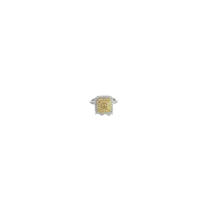 18K White & Yellow Gold Ring with 1.63ctw Diamonds 18K White & Yellow Gold Ring with 1.63ctw Diamonds