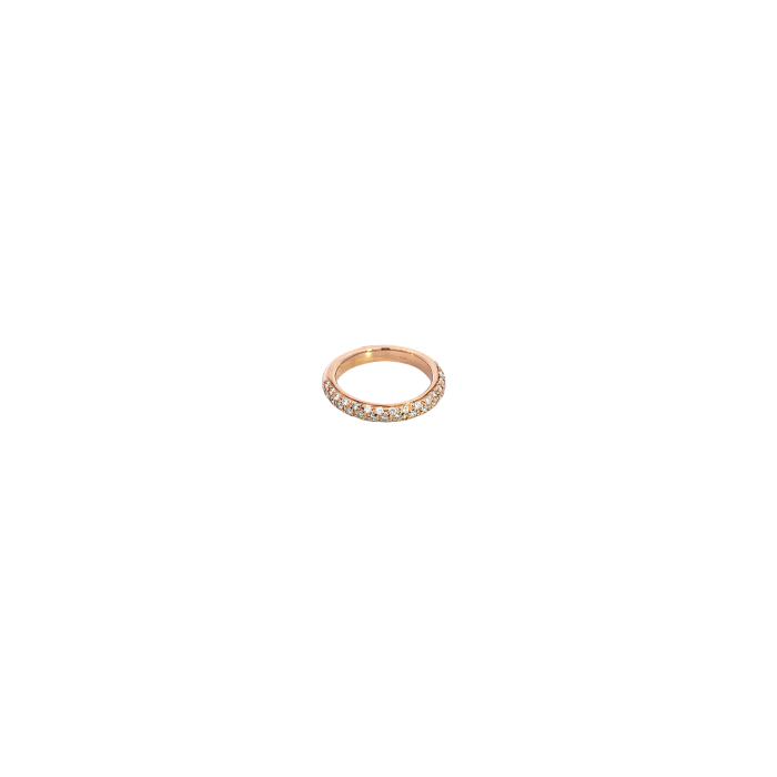 18K Rose Gold 1/2ctw Pave Diamond Band 18K Rose Gold 1/2ctw Pave Diamond Band