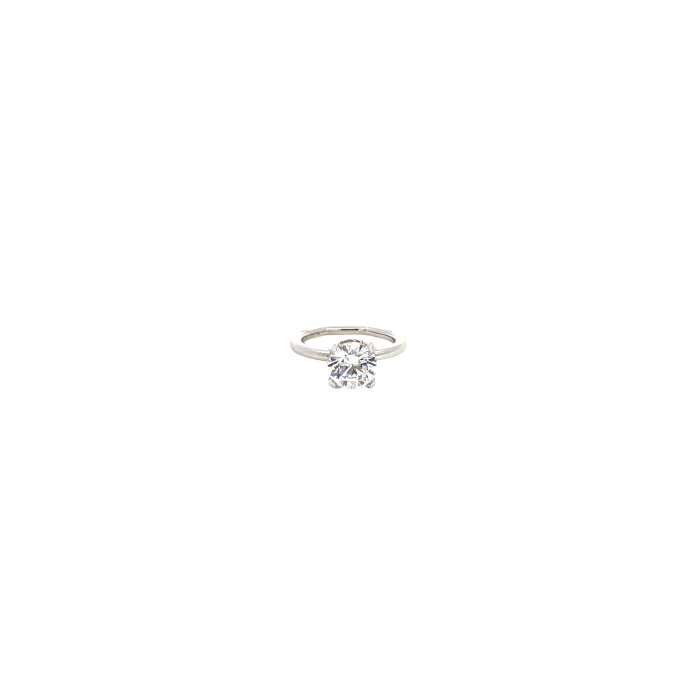 Noam Carver 14K White Gold 0.10ctw Semi-Mount Noam Carver 14K White Gold 0.10ctw Semi-Mount