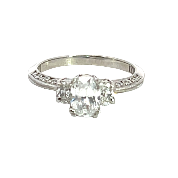 Tacori Platinum 1.2ctw Diamond Semi-Mount Tacori Platinum 1.2ctw Diamond Semi-Mount