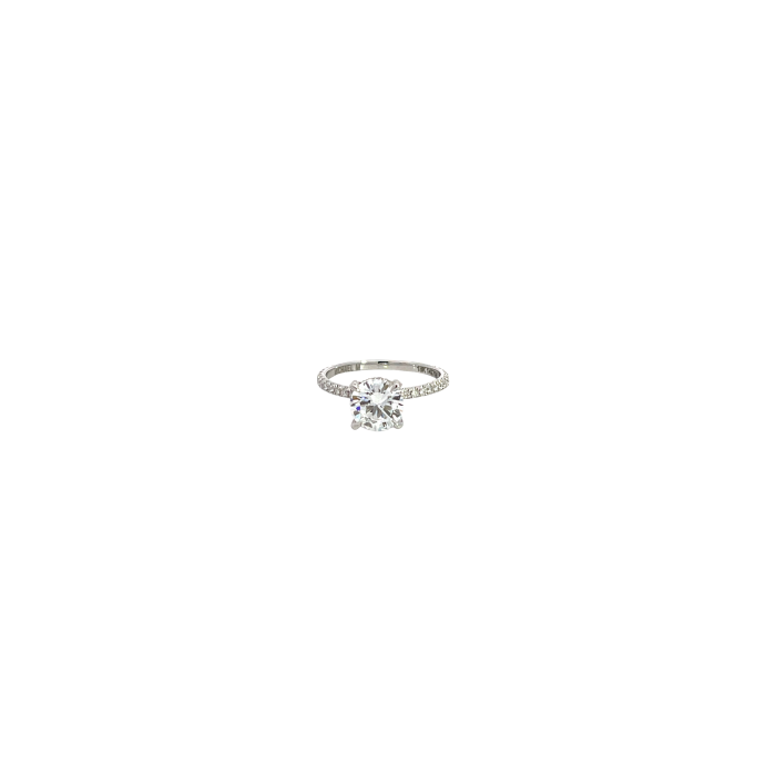 Michael M 18K White Gold 0.24ctw Diamond Semi-Mount Michael M 18K White Gold 0.24ctw Diamond Semi-Mount