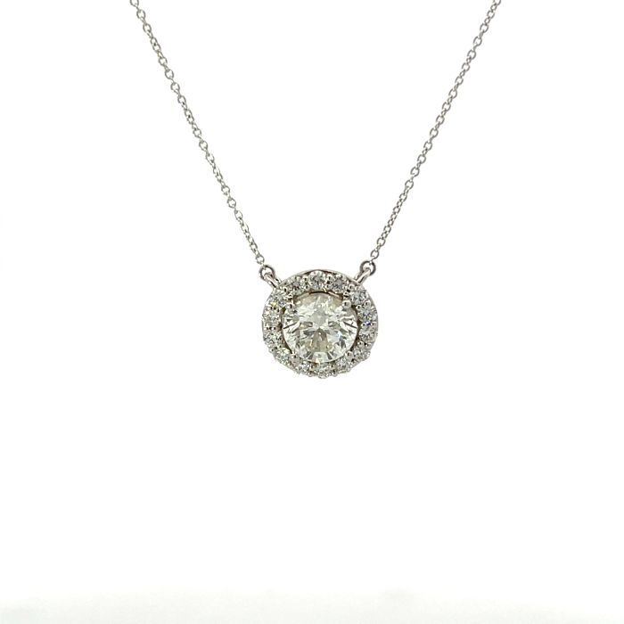 14K White Gold 2.56ctw Diamond Framed Pendant with 2.05ctw HI2 VGEXEX None GIA 1232921824 diamond 14K White Gold 2.56ctw Diamond Framed Pendant with 2.05ctw HI2 VGEXEX None GIA 1232921824 diamond