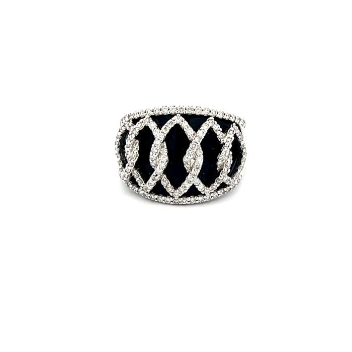 14K White Gold 0.76ctw Diamond Ring Size 7-7.75 14K White Gold 0.76ctw Diamond Ring Size 7-7.75
