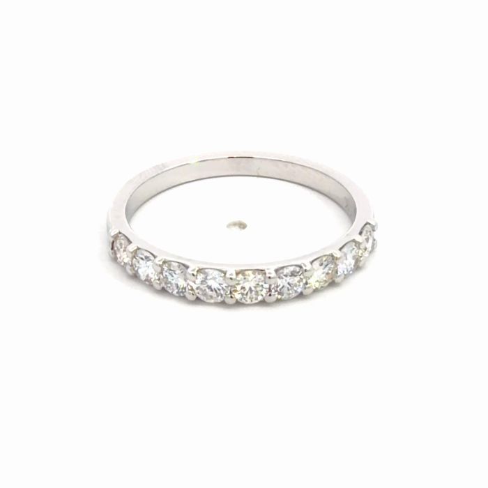 14K White Gold 9 Stone 3/4ctw Diamond Band 14K White Gold 9 Stone 3/4ctw Diamond Band