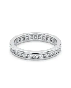 Platinum 1/1ctw Diamond Eternity Band