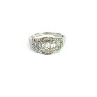 18K White Gold Diamond Ring with 1.18ctw Diamonds