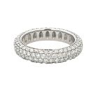 18K White Gold 2.51 CT Eternity Diamond Band