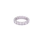18K White Gold 4.19ctw Diamond Eternity Band size 6.5