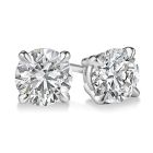 Platinum 1/1ctw Diamond Stud Earrings GSI1