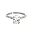 Michael M 18K White Gold 0.35ctw Diamond Semi-Mount