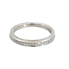 18K White Gold 1/4ctw Diamond Band