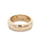14K Yellow Gold 1/5ctw Bezel diamond Band