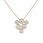 14K Yellow Gold 1 1/2ctw Diamond Bubble Pendant
