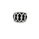 14K White Gold 0.76ctw Diamond Ring Size 7-7.75