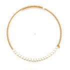 18K Yellow Gold 22 Freshwater Pearls Necklace