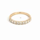 14K Yellow Gold 9 Stone 3/4ctw Diamond Band