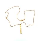 Tiffany & Co 18K Yellow Gold Bar Pendant