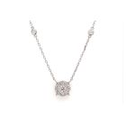 Cluster With Bezel Necklace