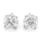 4 Prong Diamond Stud Earrings