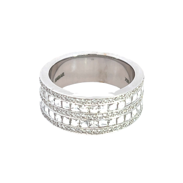 Bez Ambar 18K White Gold 1 1/2ctw Diamond Band