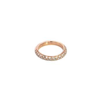18K Rose Gold 1/2ctw Pave Diamond Band