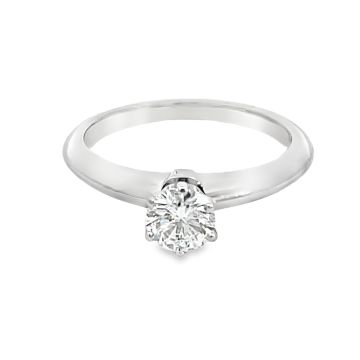 Platinum .56ct Tiffany & Co Solitaire Engagement Ring